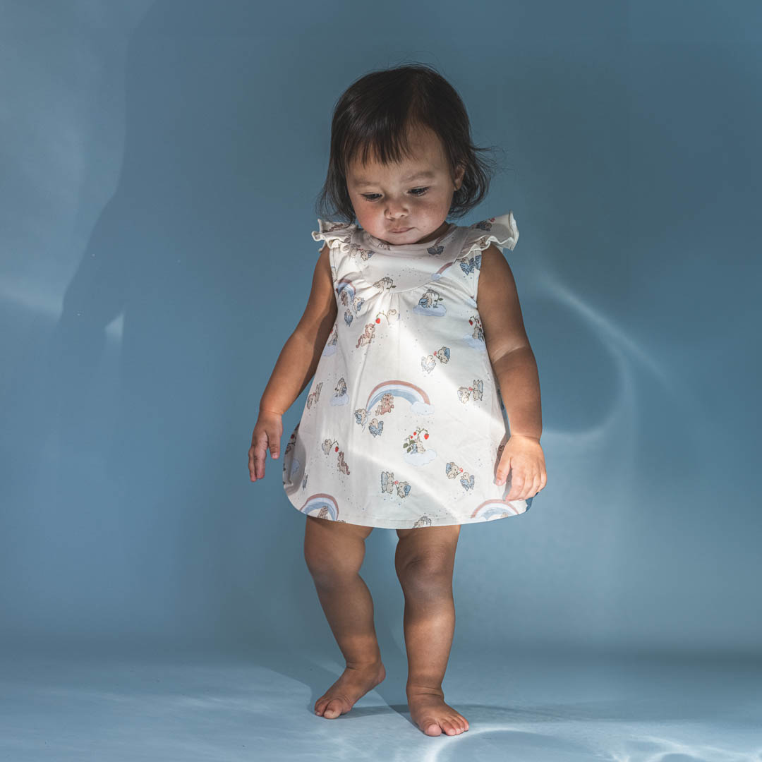Fustan-body për bebe