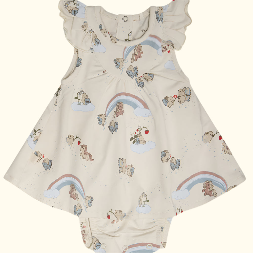 Fustan-body për bebe