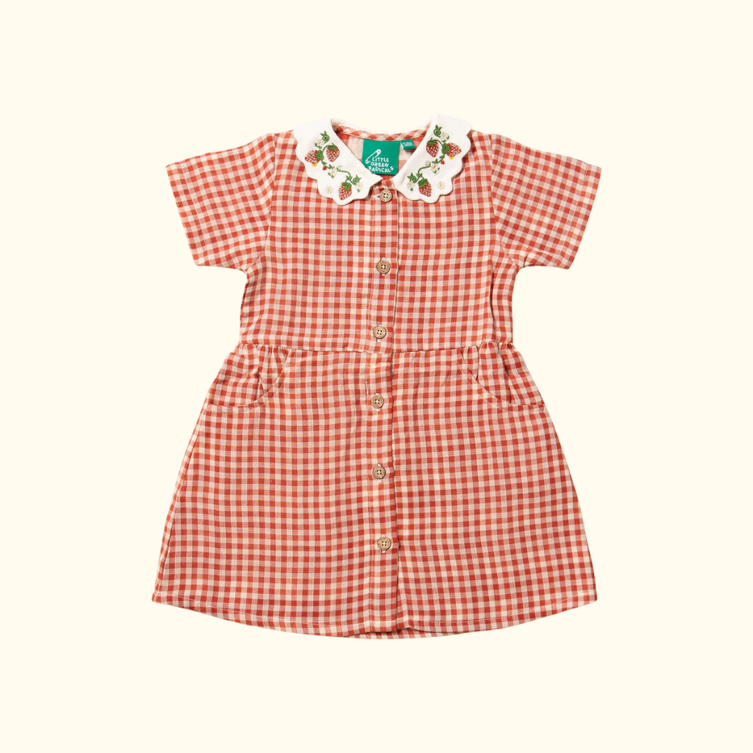 Fustani Little Red Check