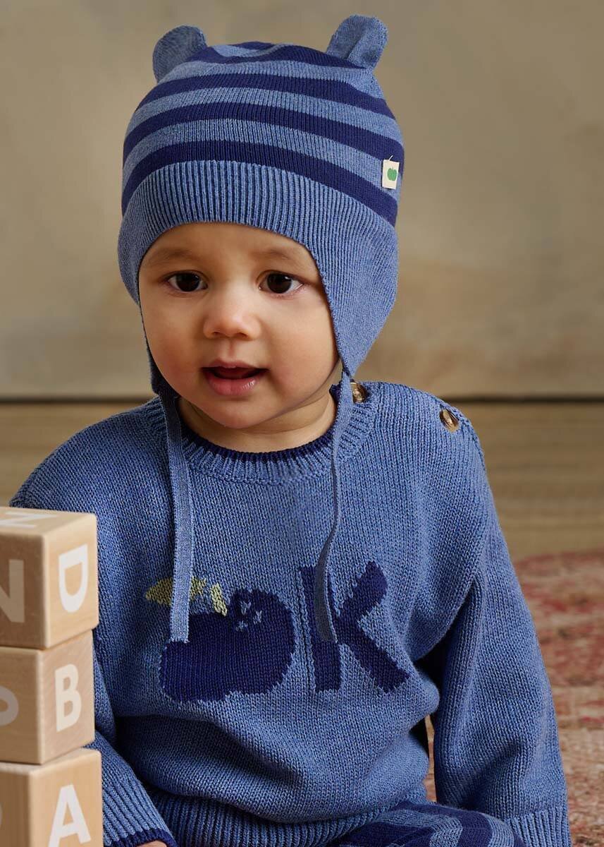 Pulovër blu Appletree