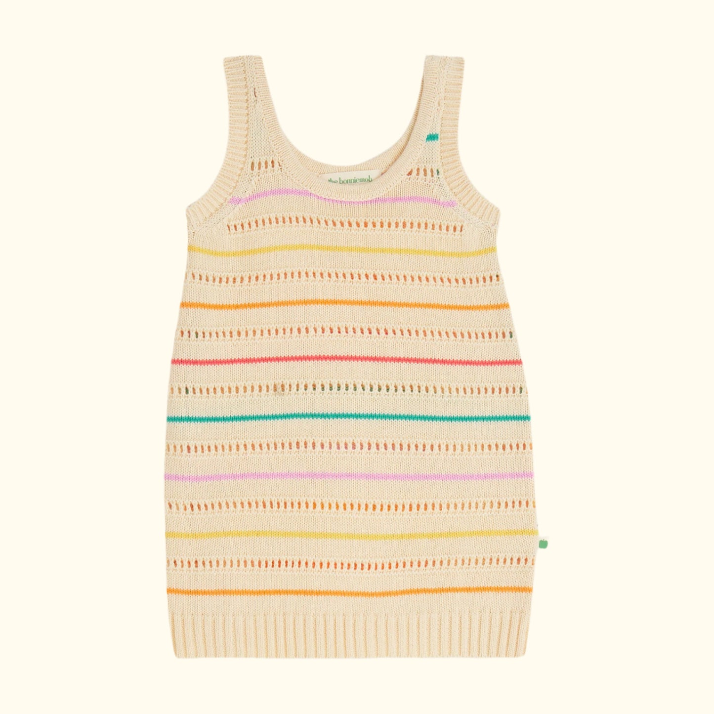 Fustan me rripa CAPRI Pointelle