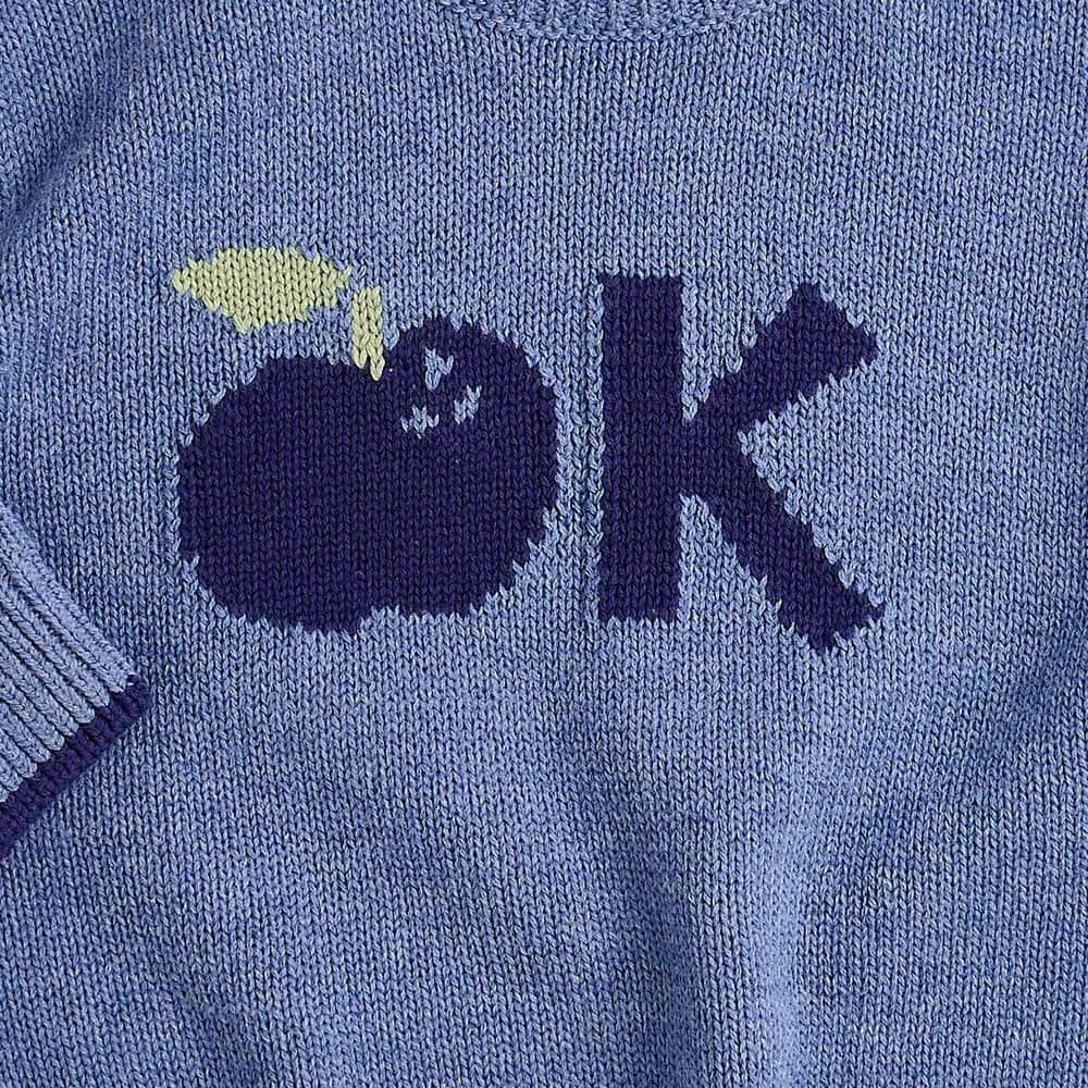 Pulovër blu Appletree