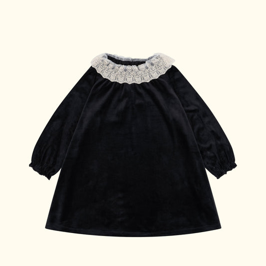 Fustan Venola Velvet i zi