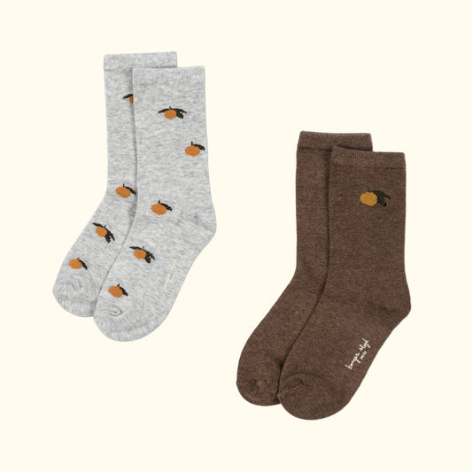 2 pack çorape me dizajn limoni