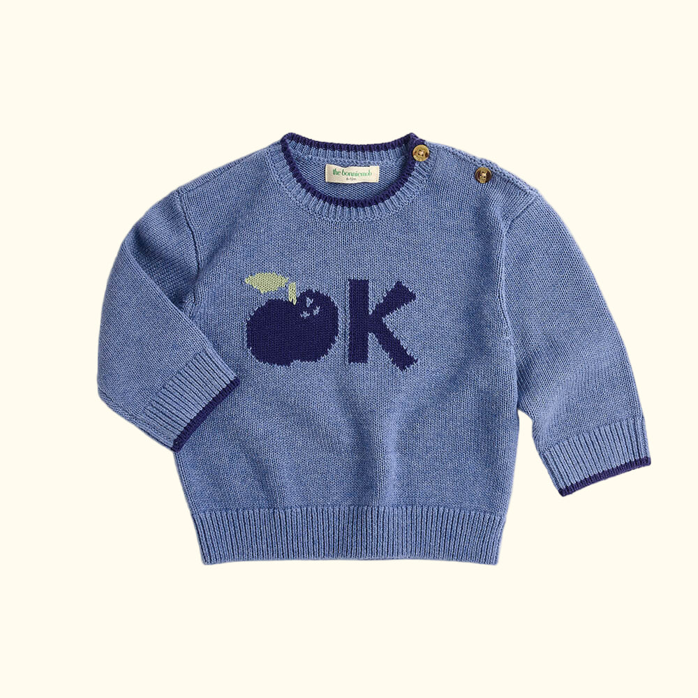 Pulovër blu Appletree