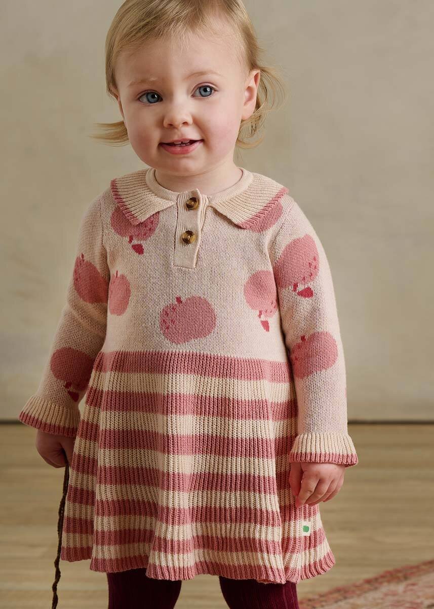 Fustani Alys me mollë rozë